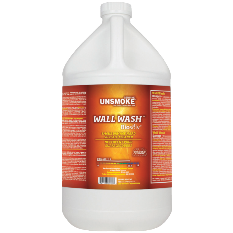 ProRestore, Soot Remover, UnSmoke Wall Wash w/BioSolv, 1 Gallon