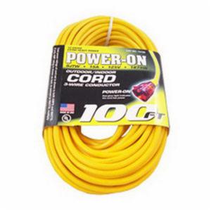 US Wire & Cable, Extension Cord, Light In Plug, Single Tap 12/3 AWG x 100'