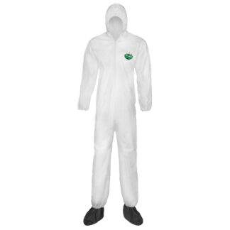 Lakeland Coveralls with Boots, Micromax Ns, 25 Per Case, Size XL