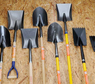 Shovel, Square Point, D-Grip, Short Wood Handle