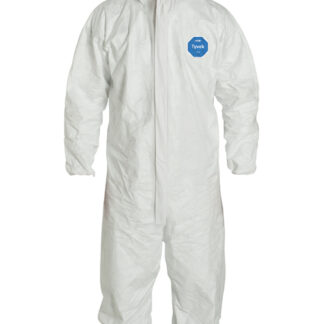 DuPont Coveralls with Boots, Tyvek, Size 4XL