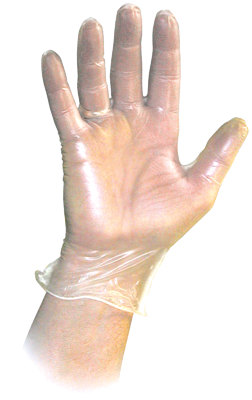 Disposable Gloves, Vinyl, Size XL