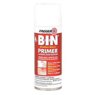 Zinsser, Spray Can Shellac Base BIN Primer/Sealer, 13 oz. Can, 6 Cans Per Case, Sold By The Case