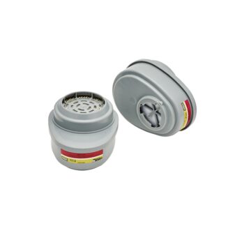 MSA Respiratory Cartridge, Advantage Twist, For Use with Half-Mask and Full-Facepiece Respirators, 2 Per Pack
