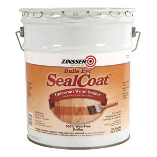 Zinsser, Bulls Eye Sealcoat Sanding Sealer, Shellac-Based, 5 Gallons