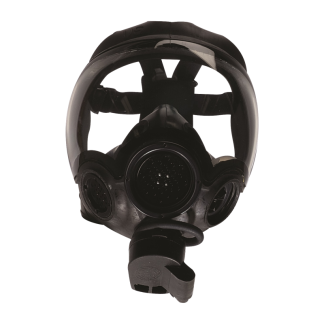 MSA Riot Control Gas Mask, Millennium, With Drinking Port and Speaking Diaphragm, Size M
