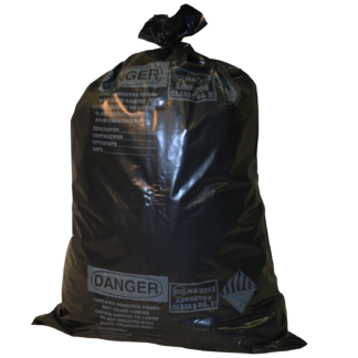 Poly Garbage Bag, Black ACM-Printed Contractor Bag, Flat Folded, 33" x 50", 6 MIL, (75) Bags