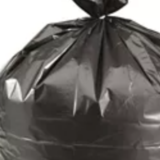 Black 55 Gallon Trash Bags, 2.3 MIL, No Print, 14" x 22" x 54", 100 Per Case