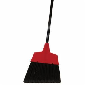 Broom, Angled Flagged Bristles, 12" Head, 48" Handle