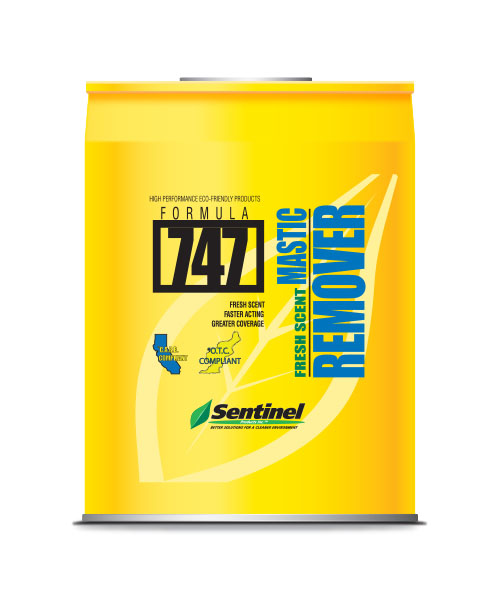 Sentinel, 747 Low Odor Mastic Remover, CARB Compliant, 5 Gallons