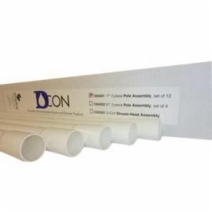 Grayling Pole Set, 2-Piece Disposable, For Use With D-Con Showers