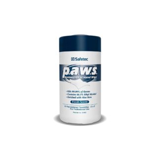 Safetec, P.A.W.S. Antimicrobial Hand Wipes, 50 Count Tub