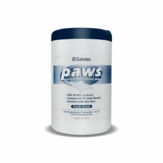 Safetec, P.A.W.S. Antimicrobial Hand Wipes, 160 Count Tub