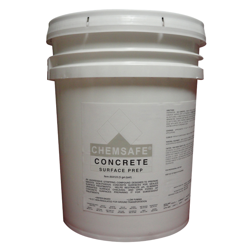 ChemSafe, Concrete Cleaner, Concrete Surface Prep, 5 Gallons