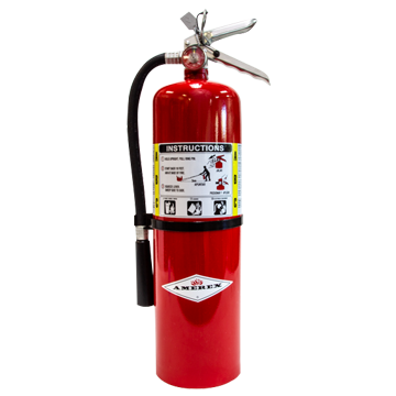Amerex, Dry Chemical Fire Extinguisher, 10 lbs, Steel