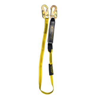 Guardian Fall Protection, Lanyard, Shock Absorbing, 6'