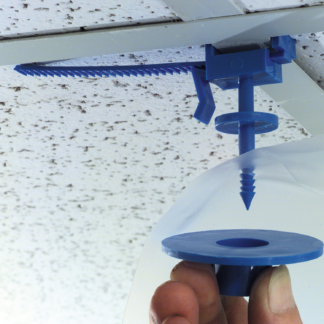 Poly-Hangers, Dp #3 Poly Sheeting Hangers, Blue, 100 Per Case