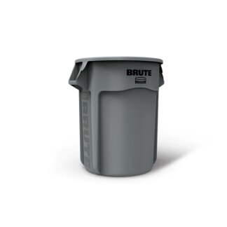Rubbermaid[R] BRUTE[R] Round Container - 55 Gal., Gray