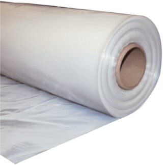 Poly Garbage Bag, Clear Non-Printed Contractor Bag, Perforated, 33" x 50", 3 MIL, (100) Bags