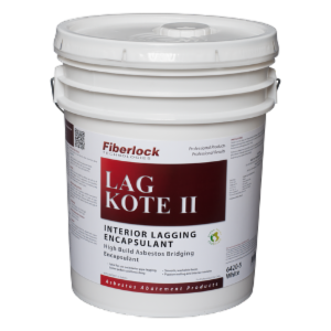 Fiberlock, Asbestos Encapsulant, Lag Kote II Interior Lagging Encapsulant, White, 5 Gallons
