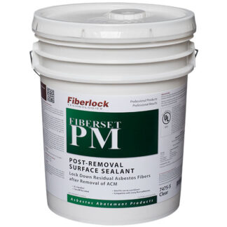 Fiberlock, Asbestos Encapsulant, Fiberset PM Surface Sealant, White, 5 Gallons