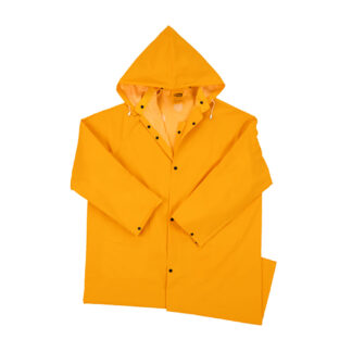 Westchester 48" Flock Lined Poly Raincoat with Detachable Hood, Size M