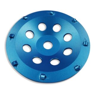 Cup Wheel, 8 Segment, 7" Diameter, Quarter Round