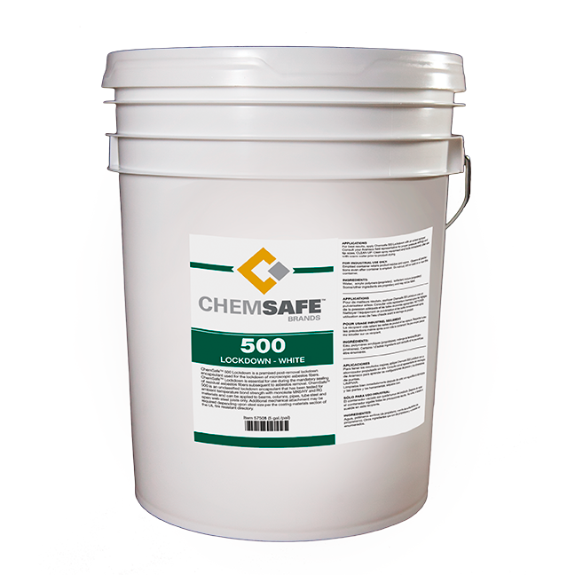 ChemSafe, Asbestos Encapsulant, 500W Lockdown, White, 5 Gallons