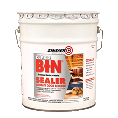 Zinsser, Odor Sealer, B.I.N. Shellac-Based Primer, Clear, 5 Gallons