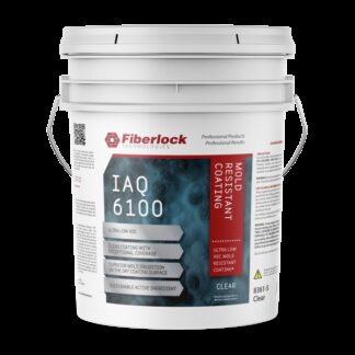 Fiberlock, Mold Prevention, IAQ 6100 Mold Resistant Coating, Clear, 5 Gallons