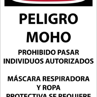 Spanish Peligro Molde Peligro Sign, 17" X 11", 100 Per Pack