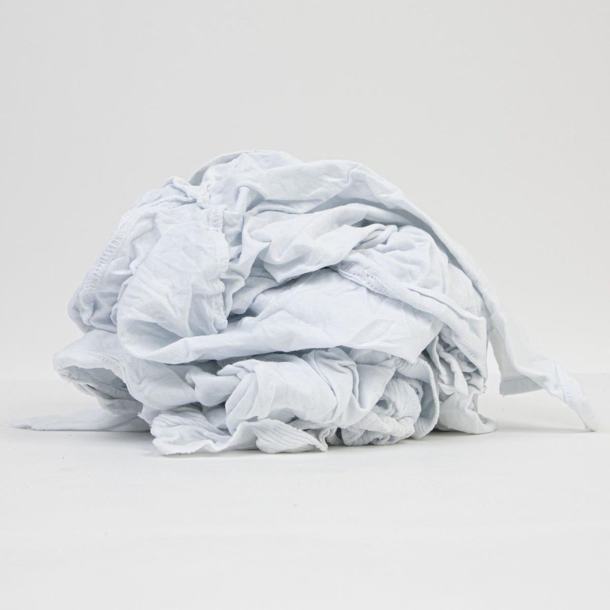 Soft White Knit Rags 25lb Bale Reclaimed