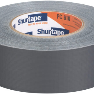 Shurtape Performance Grade Cloth Abatement Duct Tape - PC 610 - Metallic Silver - 10.0 mils - 48mm x 55m