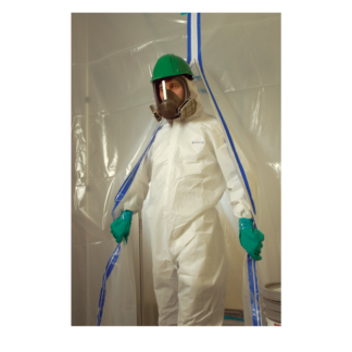 Shieldtech 35, Coverall, Liquid/Particulate, Hood/Boot & Elastic Wrists, 25/Case, Size M