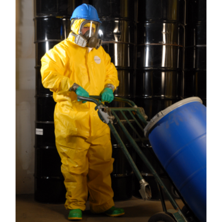 Shieldtech, Coverall, Polypropylene Front Zipper, Yellow, Case/25, LG
