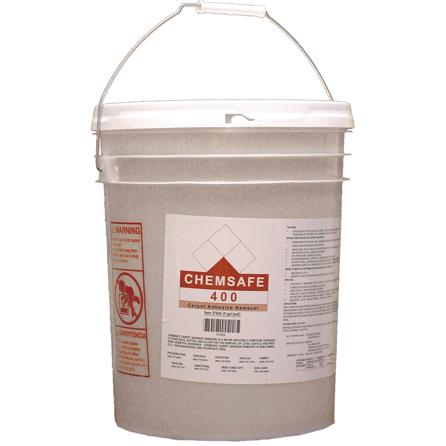 ChemSafe, 400 Carpet Adhesive Remover, 5 Gallons