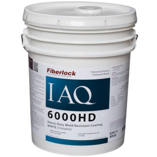 Fiberlock, Mold Prevention, IAQ 6000HD Mold Resistant Coating, White, 5 Gallons