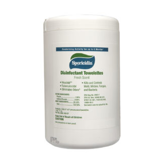 Sporicidin, Antimicrobial, Disinfectant Towlettes, 5" x 8" (180) per Canister