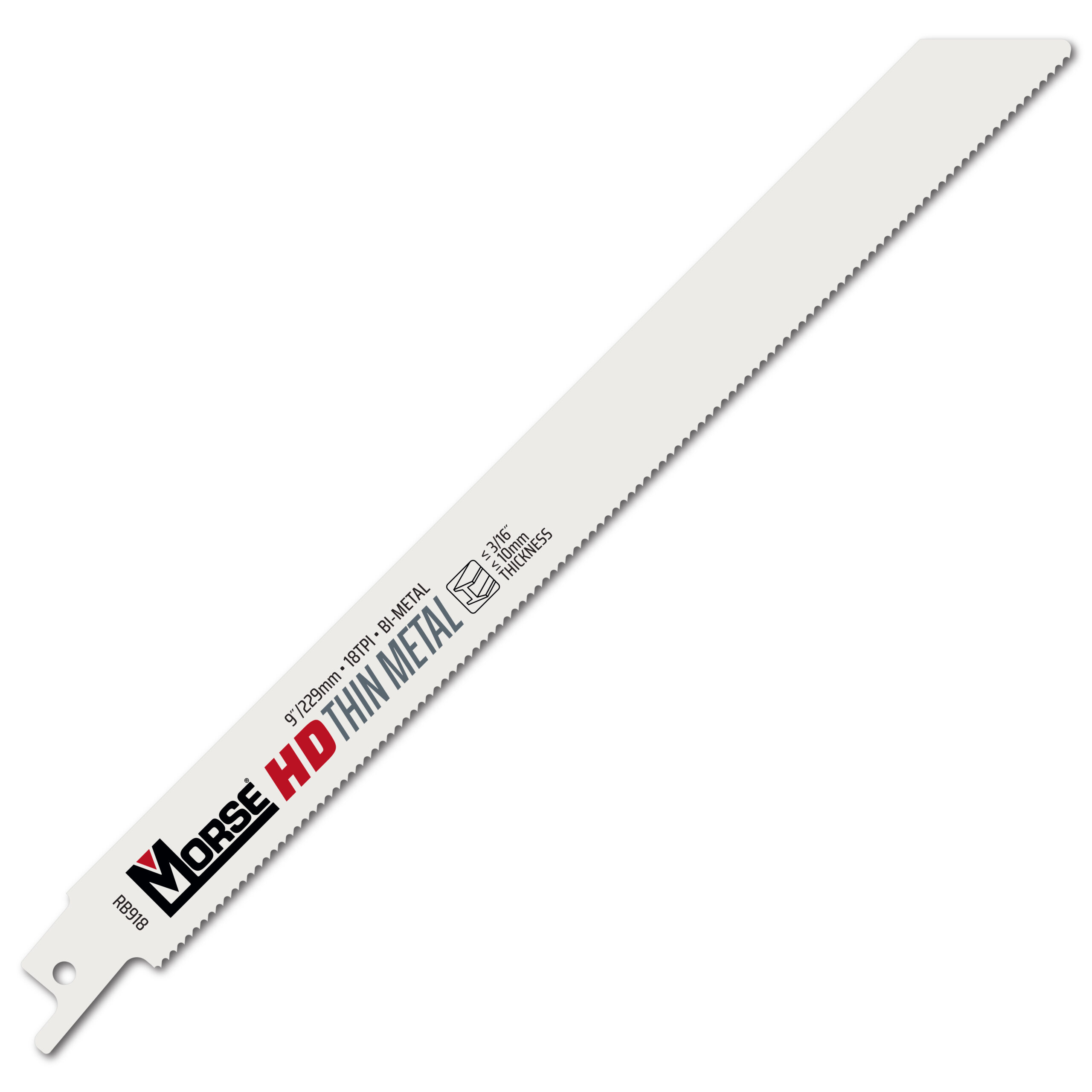MK Morse Recip Blade 18t 9" X 3/4" X .035 (5) Per Pk 401005 Rb918t05 Hd Line - Thin Metal