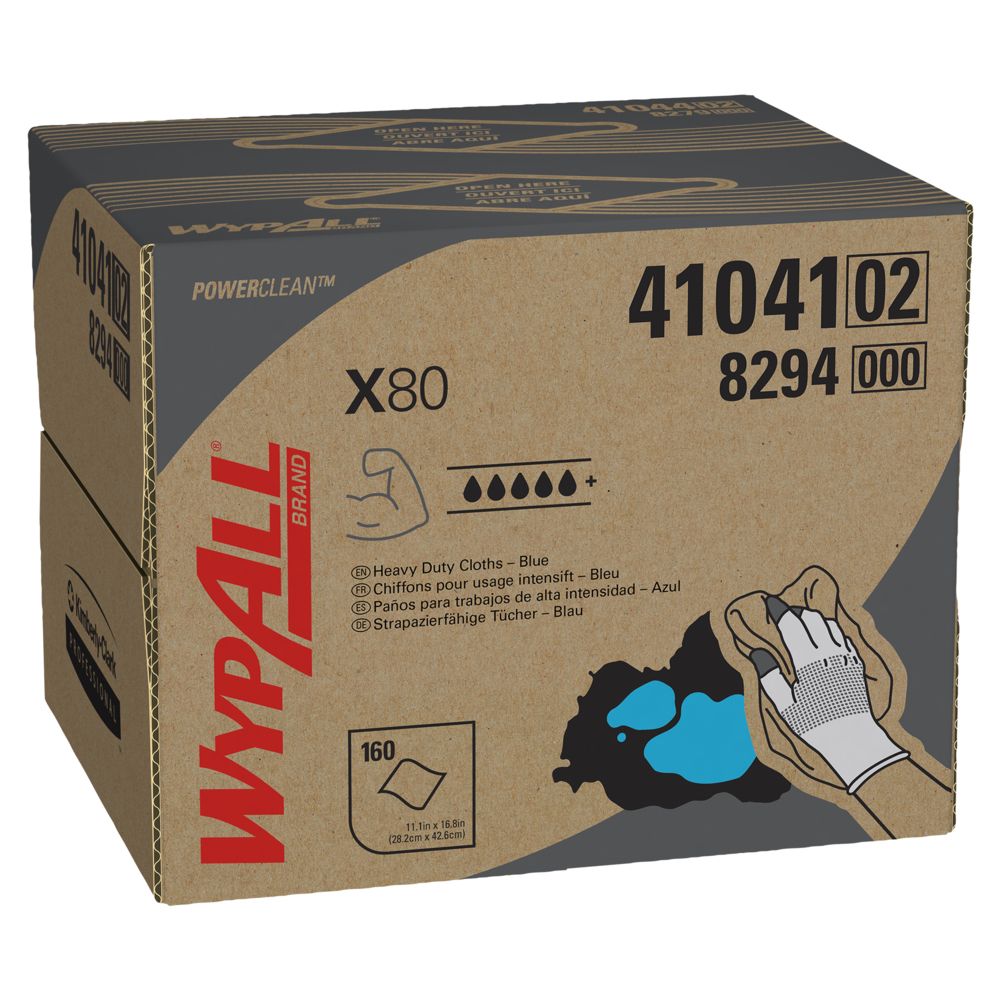 Kimberly-Clark, WYPALL, X80 Wiper - Blue