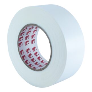 Poly Tape With Pinked Edges, 72mm X 55m, White, 16 Rolls Per Case