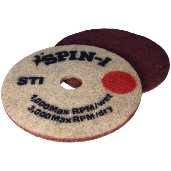 STI Spin-1 Diamond Polishing Pads, 27", Orange, 400 Grit