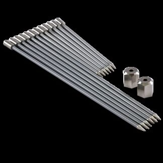 Extech Instruments, Replacement Pins, Extech MO290-Pins-EP, 12 Replacement Pins with 2 Lock Nuts for MO290-EP Probe, Pin Depth: -6 3.5"/8.9Cm & -6 6.5"/16.5Cm