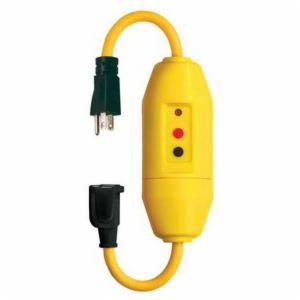Cord Set, Automatic Reset, GFCI In-Line 15 Amp 12/3 125V, 18"