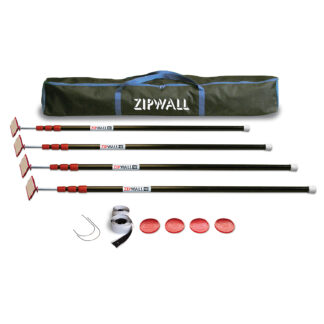 ZipWall, ZipPole, 4 Pack
