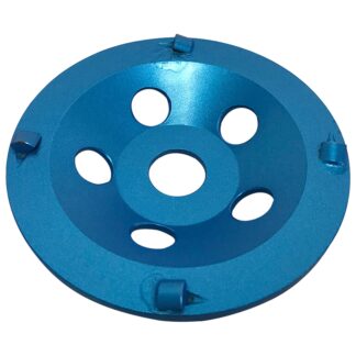 Cup Wheel, 4-segment, Quarter Round Single Row PCD