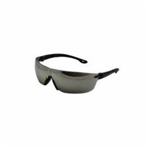 AEGIS, Safety Glasses, Wraparound Anti-Fog Mirror Lens/Black