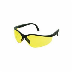 Aegis, Safety Glasses, is400, Adjustable Anti-Fog, Amber Lens With Black Frame