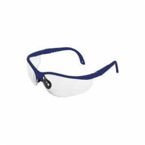 Aegis, Safety Glasses, is400, Adjustable Anti-Fog, Clear Lens With Blue Frame