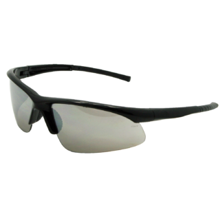 AEGIS, Safety Glasses, Adjustable Sporty, Anti-Fog, Mirror/Black